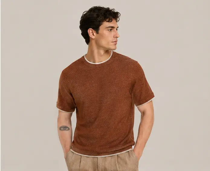 MAURITS GEBREID T-SHIRT CAN