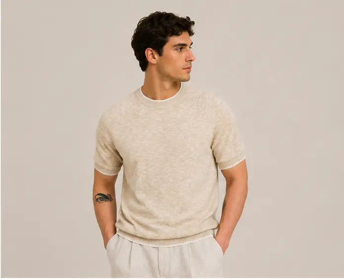 MAURITS GEBREID T-SHIRT CAN