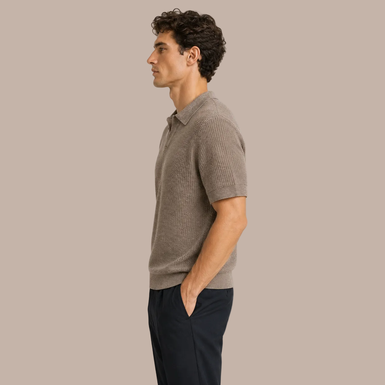 MAURITS GEBREIDE POLO CAN