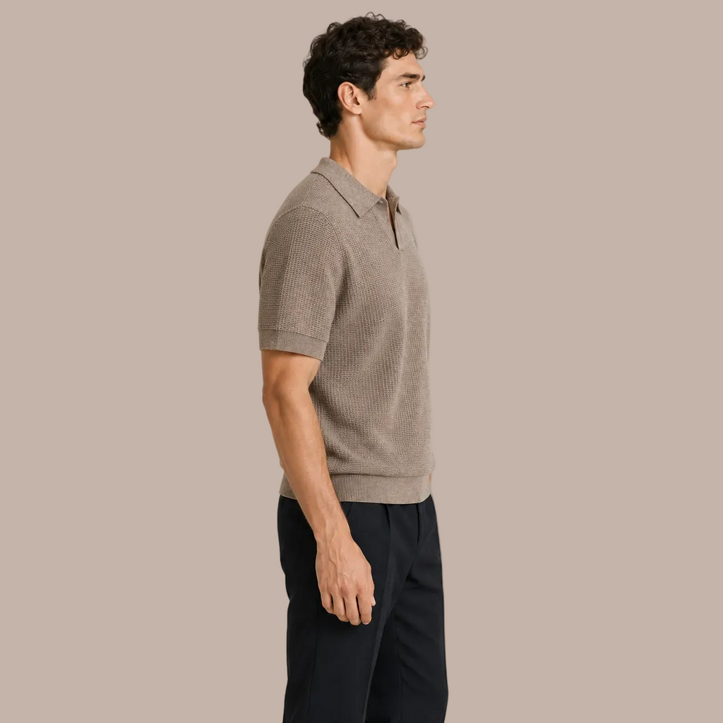 MAURITS GEBREIDE POLO CAN
