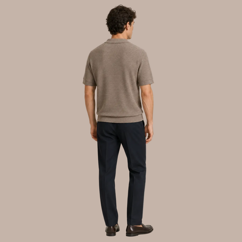 MAURITS GEBREIDE POLO CAN