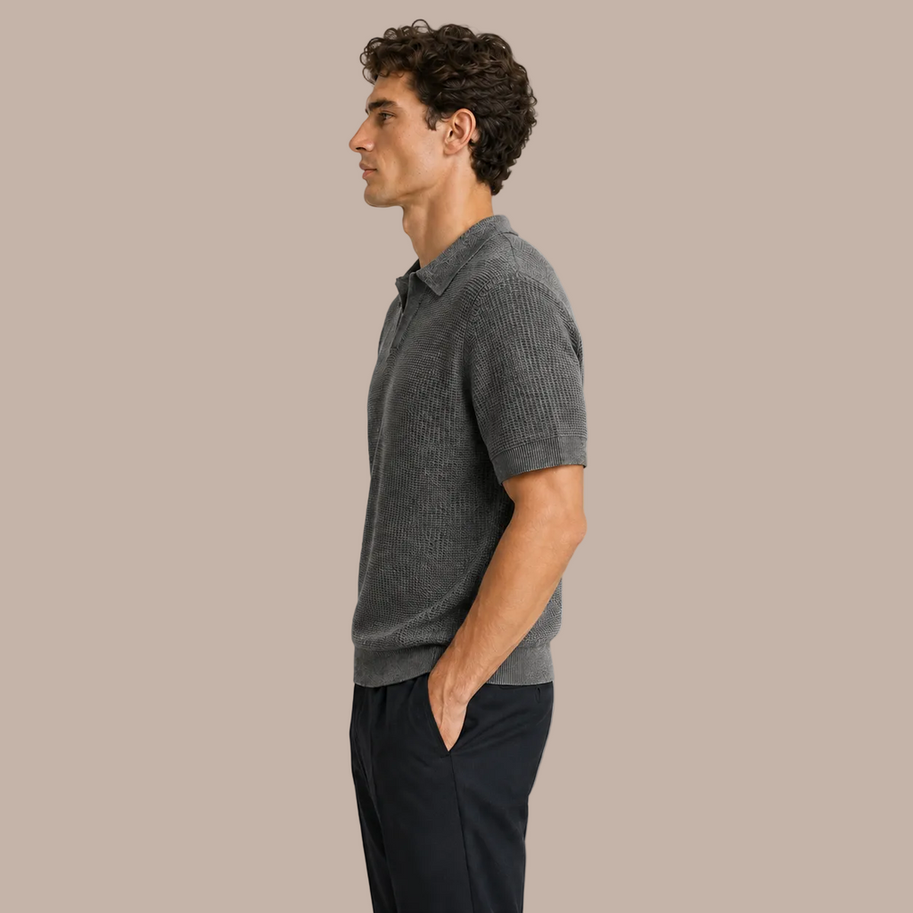 MAURITS GEBREIDE POLO CAN
