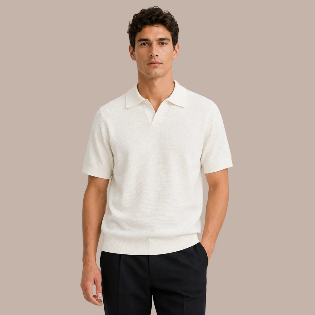MAURITS GEBREIDE POLO CAN