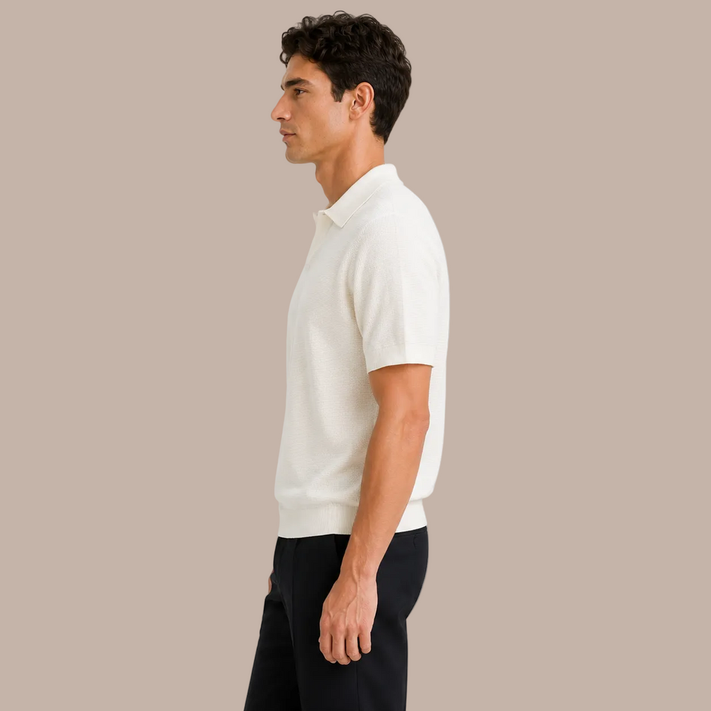 MAURITS GEBREIDE POLO CAN