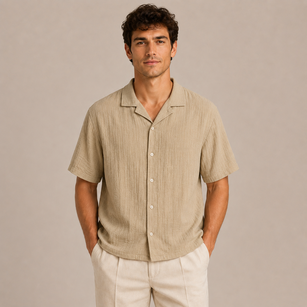 MAURITS LINNEN ZOMERSHIRT CAN