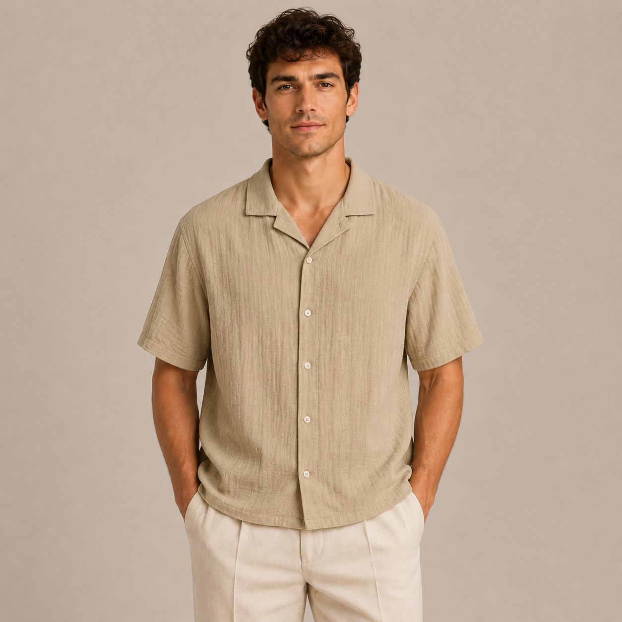MAURITS LINNEN ZOMERSHIRT CAN
